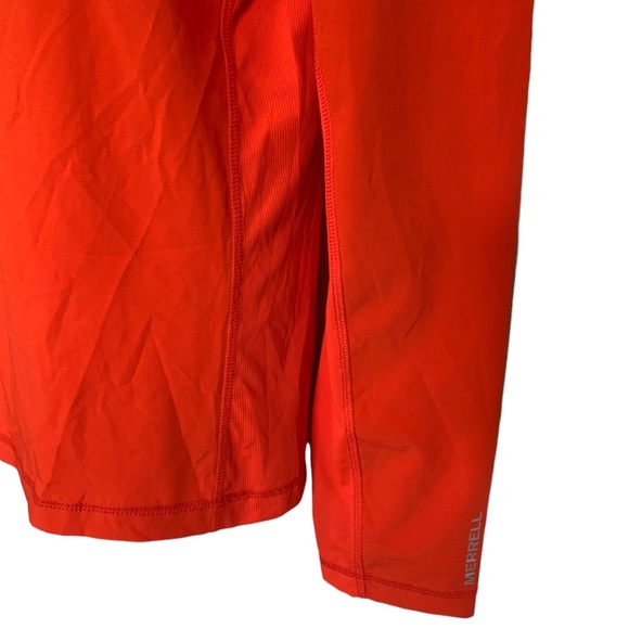 Merrell Women Select Wick Pullover Zip Hoodie Jacket Orange Running Med… - Picture 4 of 7